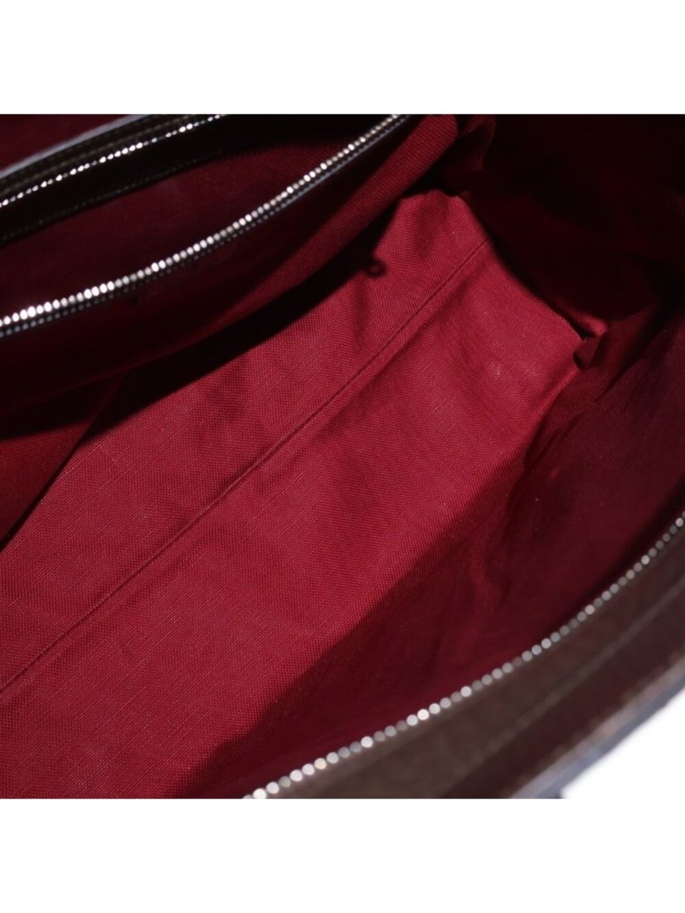 Gucci GG Supreme Tote Brown Beige Leather Silver - Picture 4 of 6